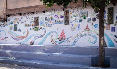 3 bin 500 parçadan oluşan “atık sanat duvarı”