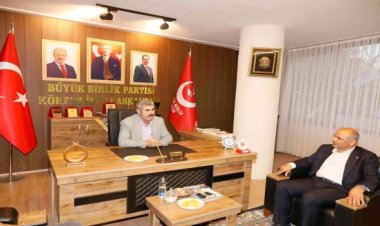 Körfez Belediye Başkanı Söğüt, BBP ilçe başkanı ile görüş alışverişinde bulundu